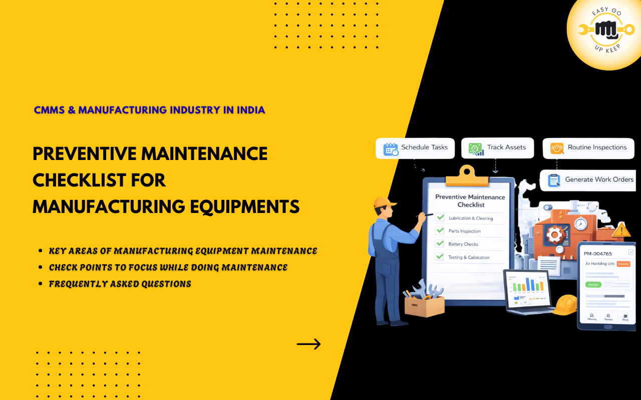 Preventive Maintenance Checklist for Manufacturing Equipment